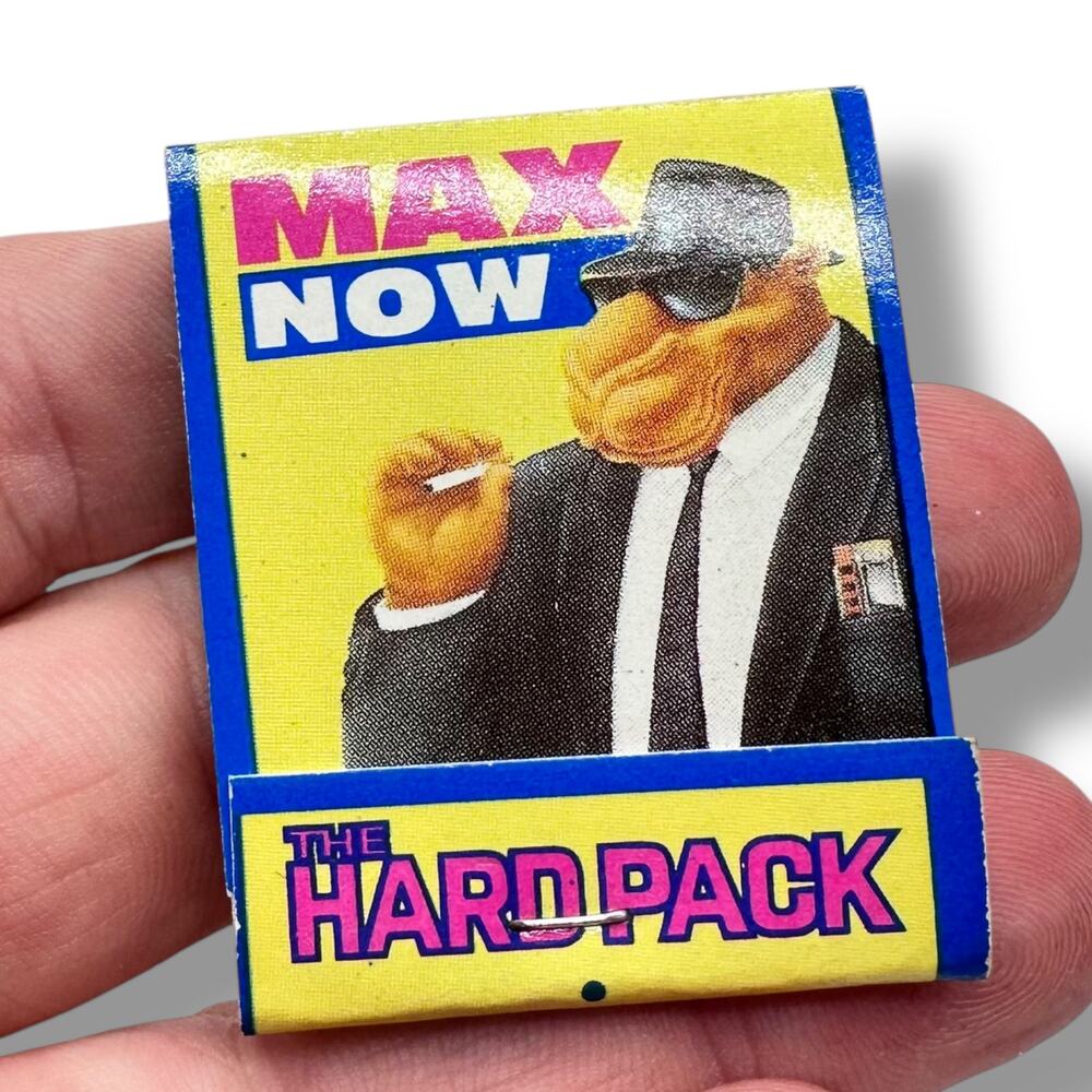 CAMEL HARD PACK Max Eddie Cigarette 1992 RJR Tobacco Co NC Matchbook